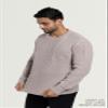X RAY Mens Crew Neck Sweater, Cable Knit Crewneck Pullover Sweaters for Men, Vintage Mixed Stitch Sweatershirt, Sand, X-Large view 3