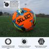 Select Club DB V22 Soccer Ball, 8-Ball Pack with Duffle Ball Bag and Hand Pump, Orange/Blue/Yellow, Size 4 view 2