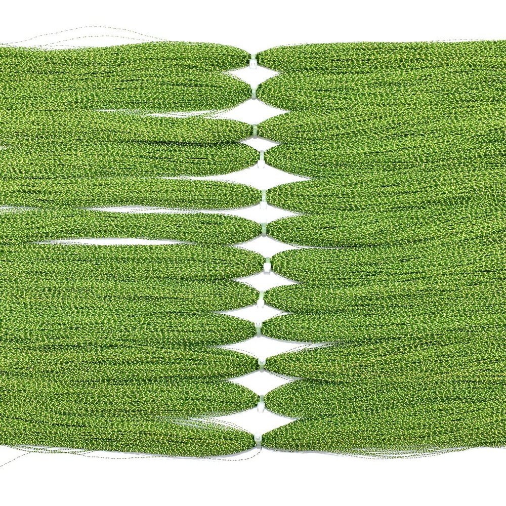 12 Packs 270 Strands per Bag Crystal Flash Line Fly Fishing Tying Material Dry Flies Multiple Colors (18- Military Green -12packs)