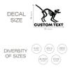 A TOP DESIGN Cat Skeleton Halloween Decals with Your Custom Text - Personalized Text for Your Halloween Sticker - Custom Halloween Cat Skeleton Kids Decor 61x46 inches inches view 3