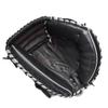 WILSON A500 32 Youth Baseball Catchers Mitt - Right Hand Throw, Grey/Black/Red view 1