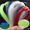 12 Packs 270 Strands per Bag Crystal Flash Line Fly Fishing Tying Material Dry Flies Multiple Colors (1-Flo green-12packs) view 4