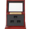 INOOMP Championship Ring Display Box Wooden Baseball Ring Display Case Box Sports Baseball Ring Holder Championship Ring Box with Foam Lining for Multiple Rings view 1