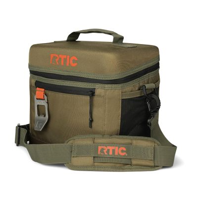 RTIC 8 Can Everyday Cooler, Soft Sided Portable Insulated Cooling for Lunch, Beach, Drink, Beverage, Travel, Camping, Picnic, for Men and Women, Olive