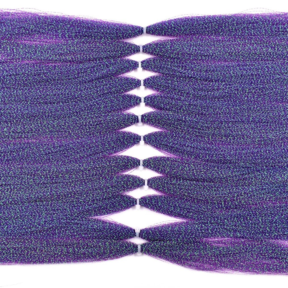 12 Packs 270 Strands per Bag Crystal Flash Line Fly Fishing Tying Material Dry Flies Multiple Colors (7-Purple-12packs)