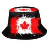 Cute Canada Flag Bucket Hat Summer Travel Beach Sun Hat Packable Outdoor Canadian Fisherman Cap for Women Men view 1