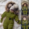 Outerwear Infant Snowsuit Jumpsuit Hooded Warm Girls Jacket Coat Romper Baby Girls Snow Toddler (T-GN, 18-24 Months) view 2