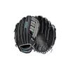 WILSON A500 12.5 Utility Youth Baseball Glove - Right Hand Throw, Black/Grey/Blue view 1