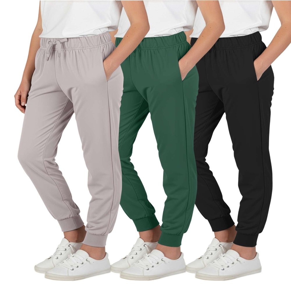 3 Pack Girls' Joggers Sweatpants Pants Athletic Yoga Pockets Kids Teen