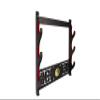 GUIIYLGG Sword Holder Katana Wall Mount - 3-Tier Tai Chi Icon Velvet Padded Samurai Sword Display Rack Wand Lightsabe Wakizashi Sword Stand Display Hanger view 1