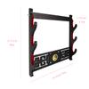 GUIIYLGG Sword Holder Katana Wall Mount - 3-Tier Tai Chi Icon Velvet Padded Samurai Sword Display Rack Wand Lightsabe Wakizashi Sword Stand Display Hanger view 2