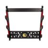 GUIIYLGG Sword Holder Katana Wall Mount - 3-Tier Tai Chi Icon Velvet Padded Samurai Sword Display Rack Wand Lightsabe Wakizashi Sword Stand Display Hanger view 3