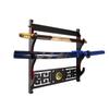 GUIIYLGG Sword Holder Katana Wall Mount - 3-Tier Tai Chi Icon Velvet Padded Samurai Sword Display Rack Wand Lightsabe Wakizashi Sword Stand Display Hanger view 4