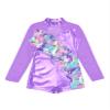 Huimingda Leotards for Girls Gymnastics Shiny Metallic Long Sleeve Dance Biketards Tumbling Bodysuit Light Purple 12 Years view 3
