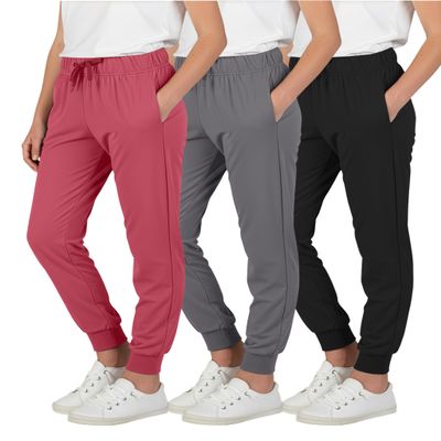3 Pack Girls' Joggers Sweatpants Pants Athletic Yoga Pockets Kids Teen