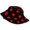 Cute Canada Flag Bucket Hat Summer Travel Beach Sun Hat Packable Outdoor Canadian Fisherman Cap for Women Men view 2