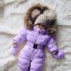 Outerwear Infant Snowsuit Jumpsuit Hooded Warm Girls Jacket Coat Romper Baby Girls Snow Toddler (U-PP, 18-24 Months) view 3