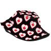 Cute Canada Flag Bucket Hat Summer Travel Beach Sun Hat Packable Outdoor Canadian Fisherman Cap for Women Men view 2