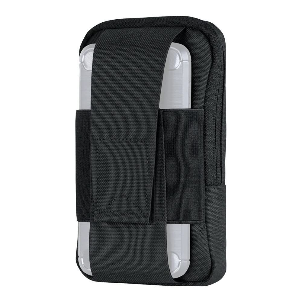 Black Tactical MOLLE Phone Tech Case Pouch Carry Up to 7" H x 4" W Phone