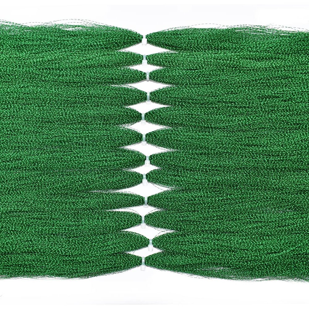 12 Packs 270 Strands per Bag Crystal Flash Line Fly Fishing Tying Material Dry Flies Multiple Colors (9-Deep green-12packs)