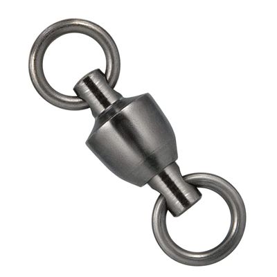 Dr.Fish 50 Pack Ball Bearing Fishing Swivels, Swivels Fishing Tackle Saltwater, Freshwater Stainless Heavy Duty Lure Leader Line Connector #10