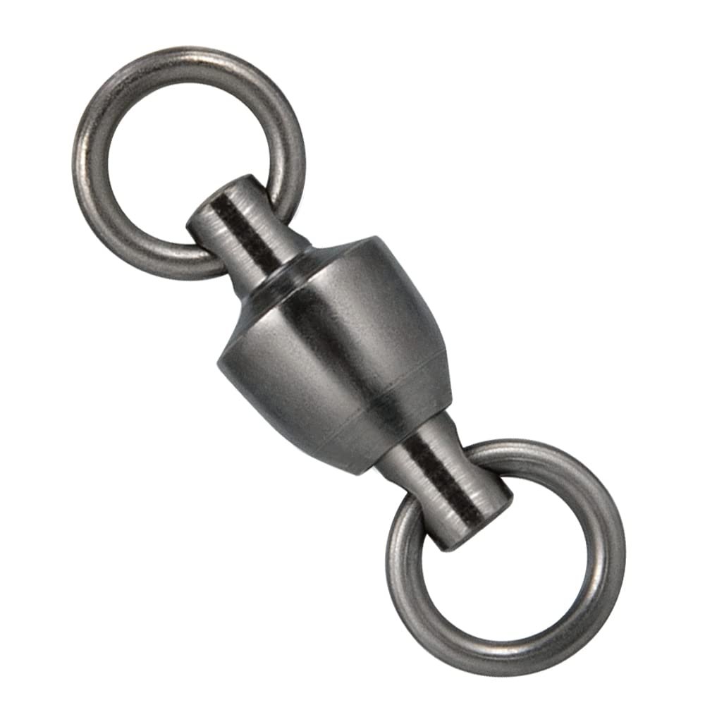 Dr.Fish 50 Pack Ball Bearing Fishing Swivels, Swivels Fishing Tackle Saltwater, Freshwater Stainless Heavy Duty Lure Leader Line Connector #10
