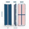 AKSPORT Air Mat Tumble Track 10ft 13ft 16ft 20ft Gymnastics Tumbling Mat Inflatable Tumble Track with Electric Air Pump for Home Use/Tumble/Gym/Training/Cheerleading (navy and pink, 10x3.3ftx0.33ft) view 2