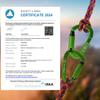 FVW Auto Locking Rock Climbing Carabiner Clips,UIAA Certified Professional 25KN (5620 lbs) Heavy Duty Caribeaners for Rappelling Swing Rescue & Gym etc, Large Carabiners, D-Shaped (Green), 10Pack view 2