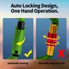 FVW Auto Locking Rock Climbing Carabiner Clips,UIAA Certified Professional 25KN (5620 lbs) Heavy Duty Caribeaners for Rappelling Swing Rescue & Gym etc, Large Carabiners, D-Shaped (Green), 10Pack view 4