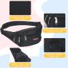 3 Pcs Fanny Packs Crossbody Waist Bags for Women Men Crossbody Waterproof Fanny Pack Belt Bag for Travel Walking Running Hiking Cycling Outdoor Easy Carry Any Phone, Wallet (Black, Blue, Pink) view 3