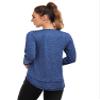Abrooical Womens Long Sleeve Workout Tops Exercise Shirts Running Yoga Training T-Shirt Long Navy XX-Large view 4