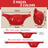3 Pcs Fanny Packs Crossbody Waist Bags for Women Men Crossbody Waterproof Fanny Pack Belt Bag for Travel Walking Running Hiking Cycling Outdoor Easy Carry Any Phone, Wallet (Black, Red, Gray) view 2