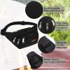 3 Pcs Fanny Packs Crossbody Waist Bags for Women Men Crossbody Waterproof Fanny Pack Belt Bag for Travel Walking Running Hiking Cycling Outdoor Easy Carry Any Phone, Wallet (Black, Red, Gray) view 3