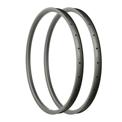29er Carbon Rims Mountain Bike Rim Down Hill 38mm Width H00kless Bicycle Rims 32 Holes (2 Piece)