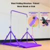 MARFULA Foldable Gymnastic Bar for Kids Ages 3-12, 9 Height Levels, 200 lbs Weight Capacity, 5 Ft Length Gymnastic Kip Bar with Mat, Gymnastic Equipment for Home and Gym Center Indoor Outdoor Use view 2