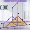 MARFULA Foldable Gymnastic Bar for Kids Ages 3-12, 9 Height Levels, 200 lbs Weight Capacity, 5 Ft Length Gymnastic Kip Bar with Mat, Gymnastic Equipment for Home and Gym Center Indoor Outdoor Use view 3