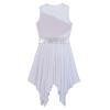 Linjinx Kids Girls Praise Lyrical Dance Dress Worship Liturgical Celebration Costume Church Robe Purple 6 Years view 3