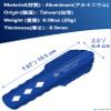 NACETURE Ultralight Backpacking Trowel Aluminum Shovel Small Potty Multitool with Longer Handle Design Essential for Hiking, Camping and Survival Bags (Blue 1 Pack) view 3