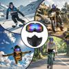 2 Pieces Motorcycle Goggles Detachable Face Mask,Paintball Mask Anti Fog, ATV Dirt Bike Paintball Goggle Anti-Scratch UV400 Eyewear for Men Women view 2
