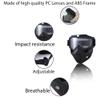 2 Pieces Motorcycle Goggles Detachable Face Mask,Paintball Mask Anti Fog, ATV Dirt Bike Paintball Goggle Anti-Scratch UV400 Eyewear for Men Women view 3
