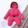 Outerwear Infant Snowsuit Jumpsuit Hooded Warm Girls Jacket Coat Romper Baby Girls Snow Toddler (V-RD, 18-24 Months) view 3