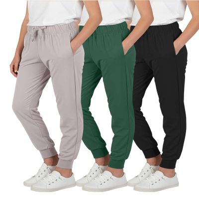 3 Pack Girls' Joggers Sweatpants Pants Athletic Yoga Pockets Kids Teen