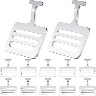 Dunzy 50 Pieces Shoulder Pad T Hook Football Pad T Hook (1.5 Inch,Silver)