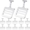 Dunzy 50 Pieces Shoulder Pad T Hook Football Pad T Hook (1.5 Inch,Silver) view 1