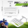 Dunzy 50 Pieces Shoulder Pad T Hook Football Pad T Hook (1.5 Inch,Silver) view 2