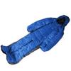 72" Large Wearable Human Sleeping Bag Zipped Foot Opening Design Free Size Ultralight Hoodie Quilted Warm Thermal Coat for Adults Winter or Outdoor 4 Season Camping view 3