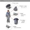 72" Large Wearable Human Sleeping Bag Zipped Foot Opening Design Free Size Ultralight Hoodie Quilted Warm Thermal Coat for Adults Winter or Outdoor 4 Season Camping view 4
