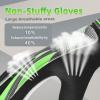 Clbort Soccer Goalie Gloves Youth Kids, Goalkeeper Gloves with Super Grip Palms, Anti-Slip Soccer Gloves, Double Wrist Protection (Green, 5) view 4
