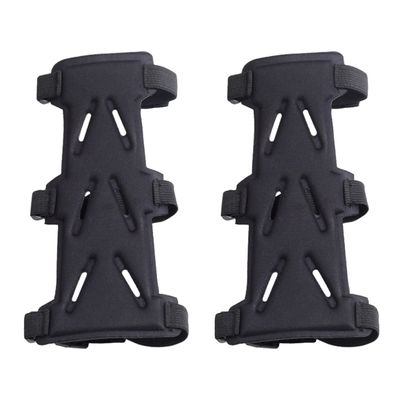 INOOMP 2pcs Elastic Archery Arm Guard Breathable Dual-Sided for Right Left Hand Shooters Flexible Support for Improved Accuracy for Hunting and Practice