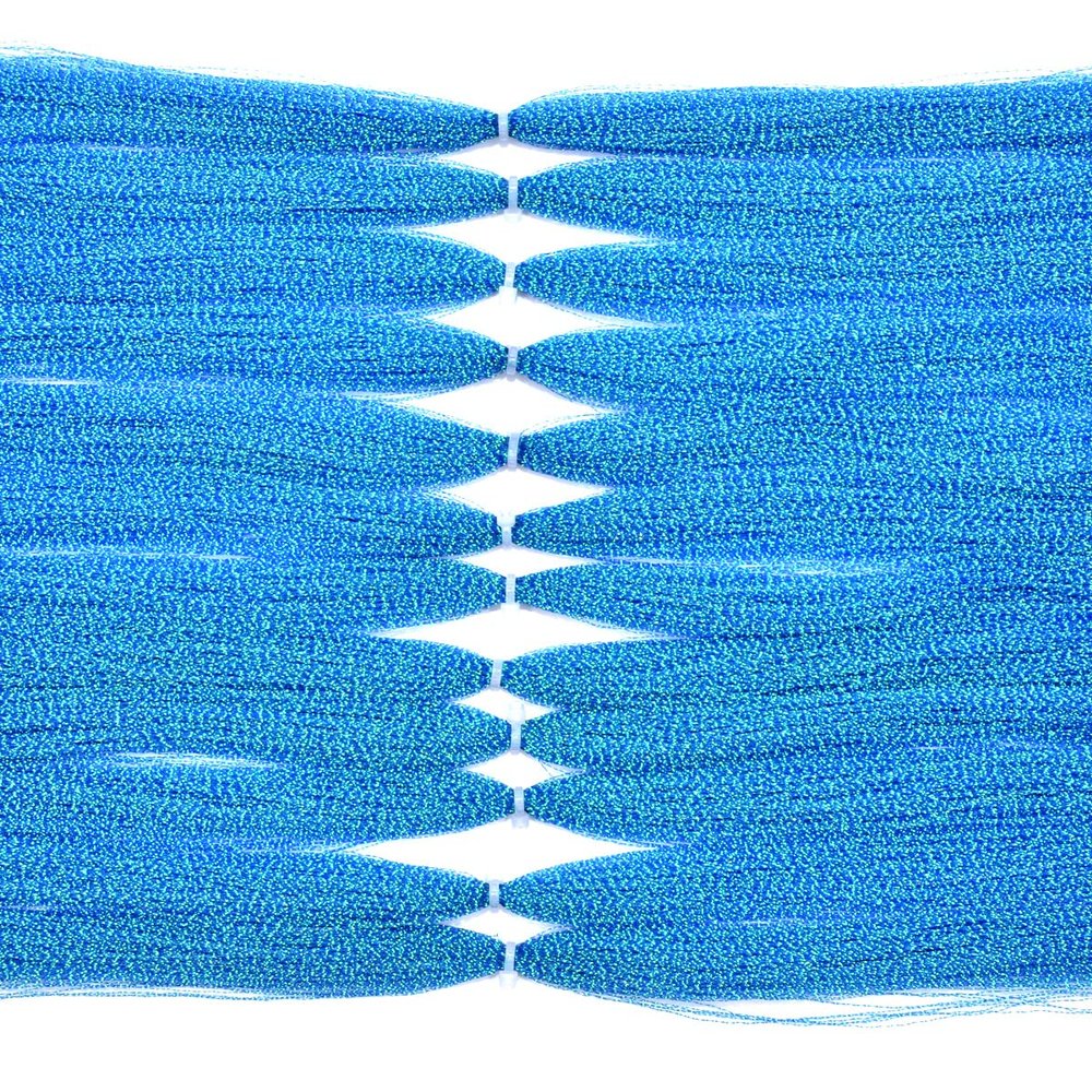 12 Packs 270 Strands per Bag Crystal Flash Line Fly Fishing Tying Material Dry Flies Multiple Colors (5-Blue-12packs)